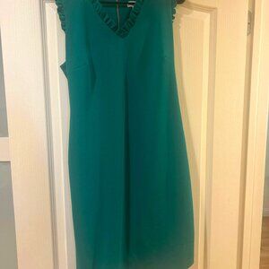 Calvin Klien Green Sheath Dress Size 12
